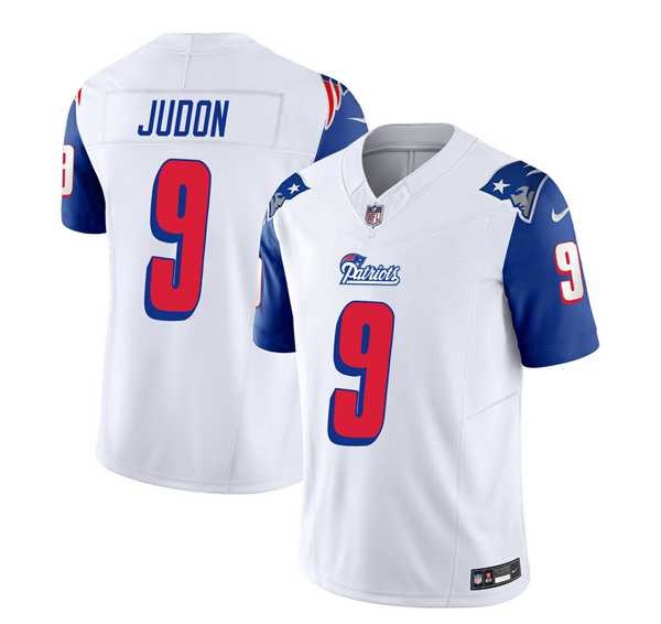 Men & Women & Youth New England Patriots #9 Matthew Judon White Blue 2023 F.U.S.E. Vapor Limited Jersey->new england patriots->NFL Jersey